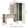 Guarda Roupa Prateleiras E Bancada Com Painel Crema Com Connect