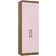 Guarda Roupa Modulado 79cm 2 Portas Paris Luciane Móveis Avelã Pf Com Rosa Pf