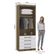Guarda Roupa Modulado 90cm 2 Portas E 4 Gavetas Paris Luciane Móveis Avelã Pf Com Branco Pf