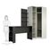Guarda Roupa Prateleiras E Bancada Com Painel Crema Com PTx