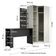 Guarda Roupa Prateleiras E Bancada Com Painel Crema Com PTx
