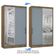 Guarda Roupa Modulado 134,50cm 2 Portas De Correr Com Espelho Paris Avelã Pf Com Grey Sky Pf