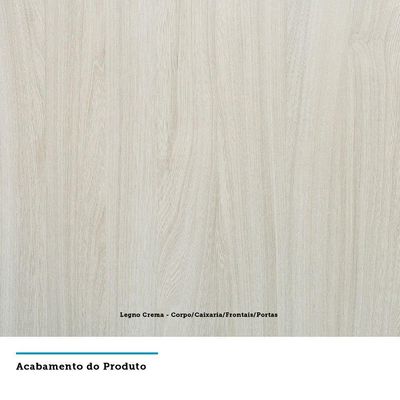 Guarda Roupa De Canto Casal 6 Portas E Legno Crema