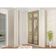 Guarda Roupa De Canto Casal 6 Portas E Legno Crema