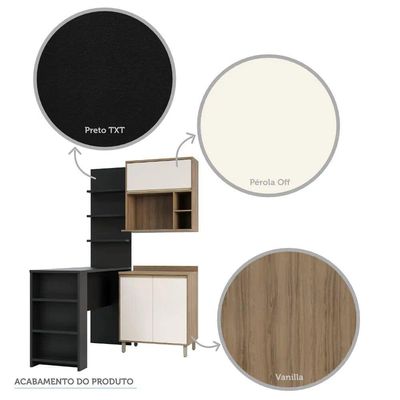Cozinha Compacta 4 Peças 80cm Mel Vanill e O