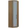 Guarda Roupa De Canto Diagonal Modulado 70cm 1 Porta Paris Luciane Móveis Avelã Pf Com Grey Sky Pf
