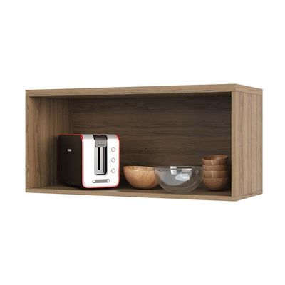 Armário Aéreo 80cm 1 Porta Basculante Mel Vanilla C/Graf