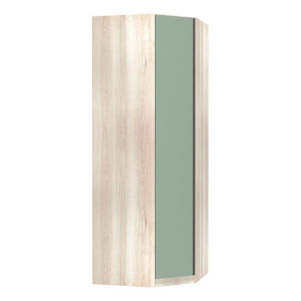 Guarda Roupa Canto Obliquo 1 Porta 1 Cabideiro Verde Jade