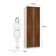 Guarda Roupa 2 Portas 80cm Legno Crema Com Nogueira Dourado