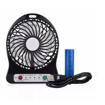 Ventilador Mini Portátil Recarregável Usb C/ Bateria Recarregavel Bivolt