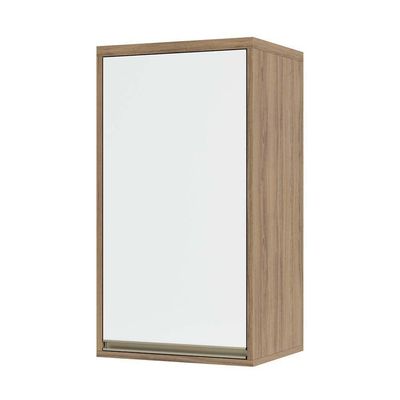 Armário Aéreo 40cm 1 Porta 1 Prateleira Mel Vanilla C/Bran