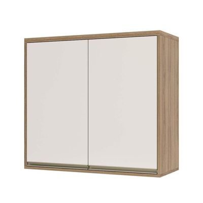 Armário Aéreo 80cm 2 Portas 1 Prateleira Mel Vanilla