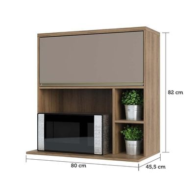 Armário Aéreo 80 Cm Nicho Micro Conjuntougado E Nicho