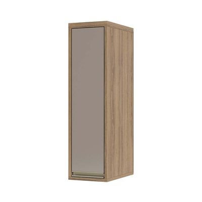 Armário Aéreo 20cm 1 Porta 1 Prateleira Mel Vanilla C/Graf