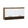 Armário Aéreo Maleiro Modulado 145cm 2 Portas Basculantes Paris Avelã Pf Com Branco Pf