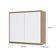 Armário Aéreo 80cm 2 Portas 1 Prateleira Mel Vanilla