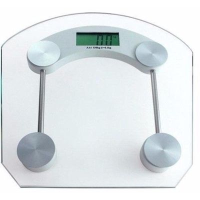 Balança De Banheiro Digital Eletronica Lcd Academia Vidro Temperado 180kg