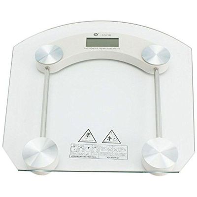 Balança De Banheiro Digital Eletronica Lcd Academia Vidro Temperado 180kg