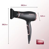 Secador De Cabelos Mondial Black Rose Sc-37 127v