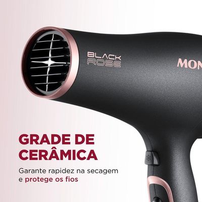 Secador De Cabelos Mondial Black Rose Sc-37 127v 110V