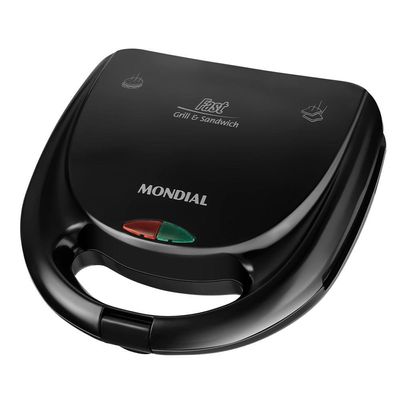 Sanduicheira Mondial Fast Grill E Sanduicheira-220v-preto 220V