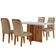 Mesa Olímpia 120cm Mdf Vidro Canto Copo Com 4 Cadeiras
