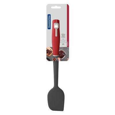 Panela Wok Paris Alumínio Antiaderente 36cm E Espátula De Silicone Verano Vermelho - Tramontina