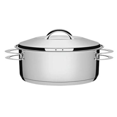 Panela De Aço Inox Raza Solar 24 Cm 4,7 Litros Caçarola