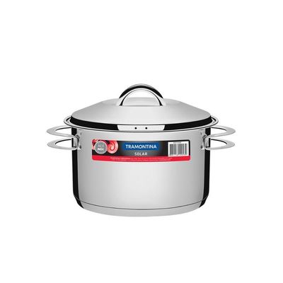 Panela Em Aço Inox Fundo Triplo Linha Solar 6,1 Litros Pit 2 - Tramontina