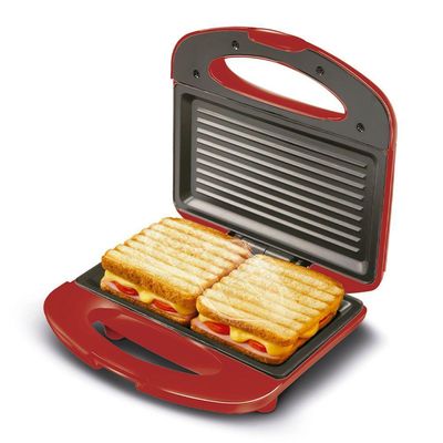 Grill E Sanduicheira Mondial Inox S-19 220v-vermelho/inox 220V