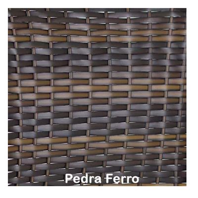 Kit 4 Cadeiras Angra Em Aluminio Com Almofada Trama Original Pedra Ferro
