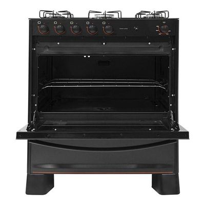 Fogão Suggar Cook Glass 5 Queimadores Preto FGVCG510PT Bivolt Preto