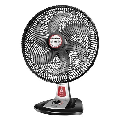 Ventilador De Mesa Mondial Turbo Tech Repelente Líquido Vt-rp-03 Vent 40cm Turbo-220v-preto/prata 220V