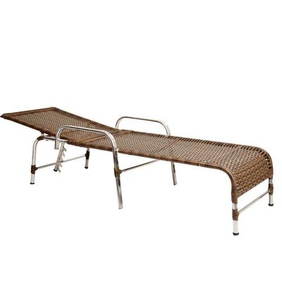 Espreguiçadeira Catar Alumínio Para Piscina Trama Original Argila