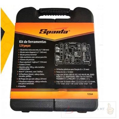 Jogo De Ferramentas Kit Com 129 Peças + Maleta