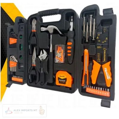 Jogo De Ferramentas Kit Com 129 Peças + Maleta