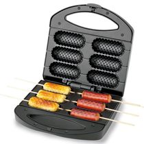 """Crepeira Mondial Pratic Crepe&amp;Hot Dog 127v Preto/inox"""