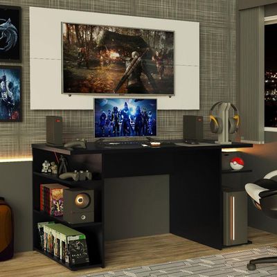 """Mesa Gamer Painel para TV até 50"""" Madesa"""
