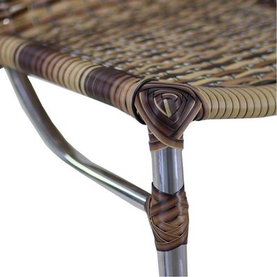 Kit 4 Banquetas Fortaleza Em Alumínio Alta Edícula Cozinha Capuccino