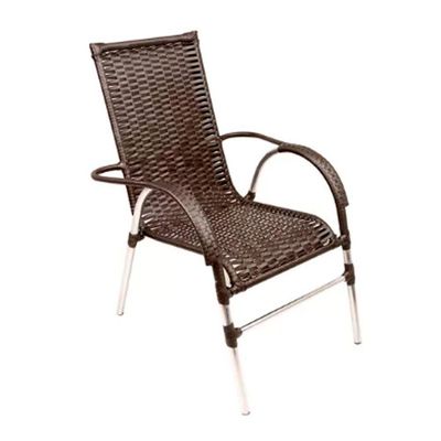 Kit 6 Cadeiras E Mesa Vênus Churrasco Trama Pedra Ferro