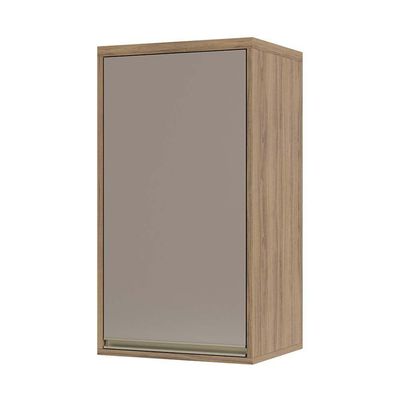 Armário Aéreo 40cm 1 Porta 1 Prateleira Mel Vanilla C/Graf