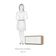 Armário Aéreo 80cm 1 Porta Basculante Mel Vanilla C/Branco