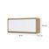 Armário Aéreo 80cm 1 Porta Basculante Mel Vanilla C/Branco
