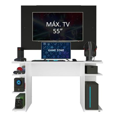 """Mesa Gamer Painel para TV até 58"""" Madesa"""