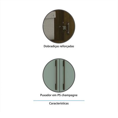 Guarda Roupa Sapateira Modulada 50cm 1 Porta Paris Luciane Móveis Avelã Pf Com Cinammon Pf