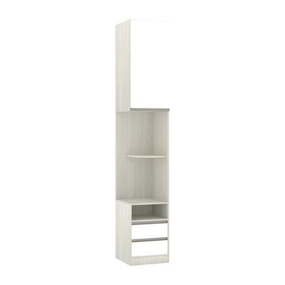 Mesa De Cabeceira Direito Prime Plus Legno Crema C/ Branco M