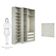 Guarda Roupa Closet Sem Portas 4 Peças, 3 Gavetas, Sapateira