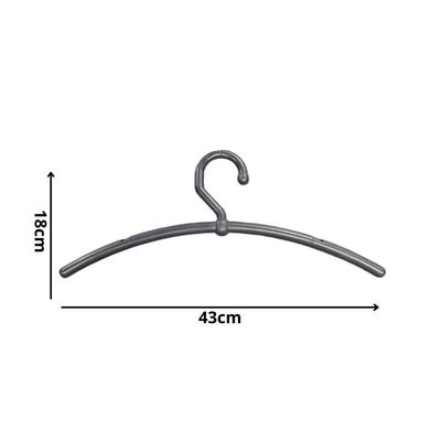 Kit 25un. Cabide Boutique Fixo Aberto Bola Pp Preto