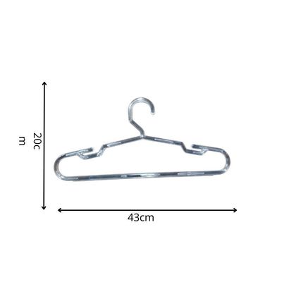 Kit 25 Un. Cabide Cavado Grosso Cristal