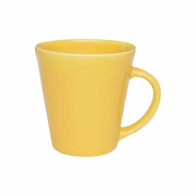 Kit 6 Canecas Drop Amarelo Oxford Cerâmica 250ml